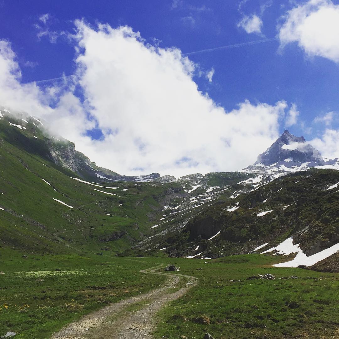 Bald sind wir da - könnt ihr den Infostand schon sehen?? #bartgeier #melchseefrutt #hiking #nature #mountains #followus #sunny