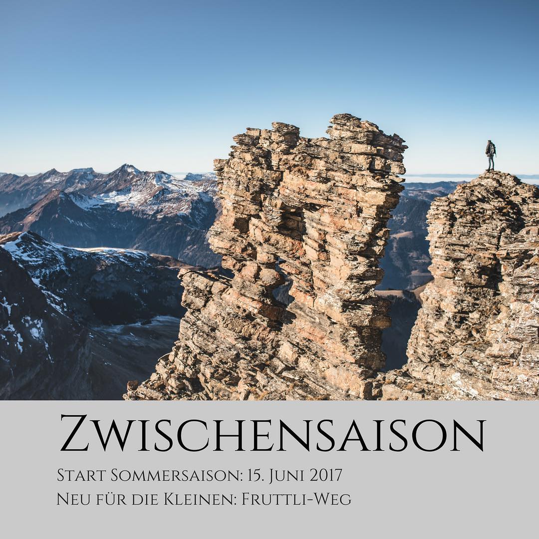 Wir befinden uns in der Zwischensaison - herzlichen Dank für die Wintersaison mit euch! ❤️ Am Donnerstag, 15. Juni 2017 starten wir in die Sommersaison. Neu wird es den Fruttli-Weg um den Melchsee geben ? Alle Informationen zum Fruttli-Weg findet ihr auf unserer Website.  Wir wünschen euch eine tolle Zeit und freuen uns auf die Sommersaison!??☀️ #melchseefrutt #seasonending #summerseason #summer #nature #fruttliweg #new #mountains #photography #awesomeshots