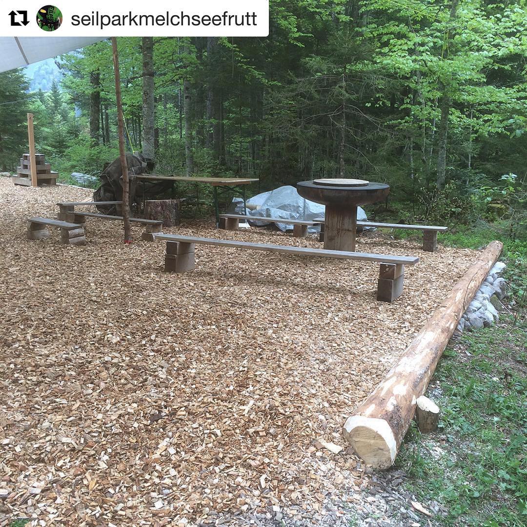 #Repost @seilparkmelchseefrutt 
#grillieren im #seilparkmelchseefrutt ... alles bereit. Danke #jobvision und am Patrik für die tolle Arbeit