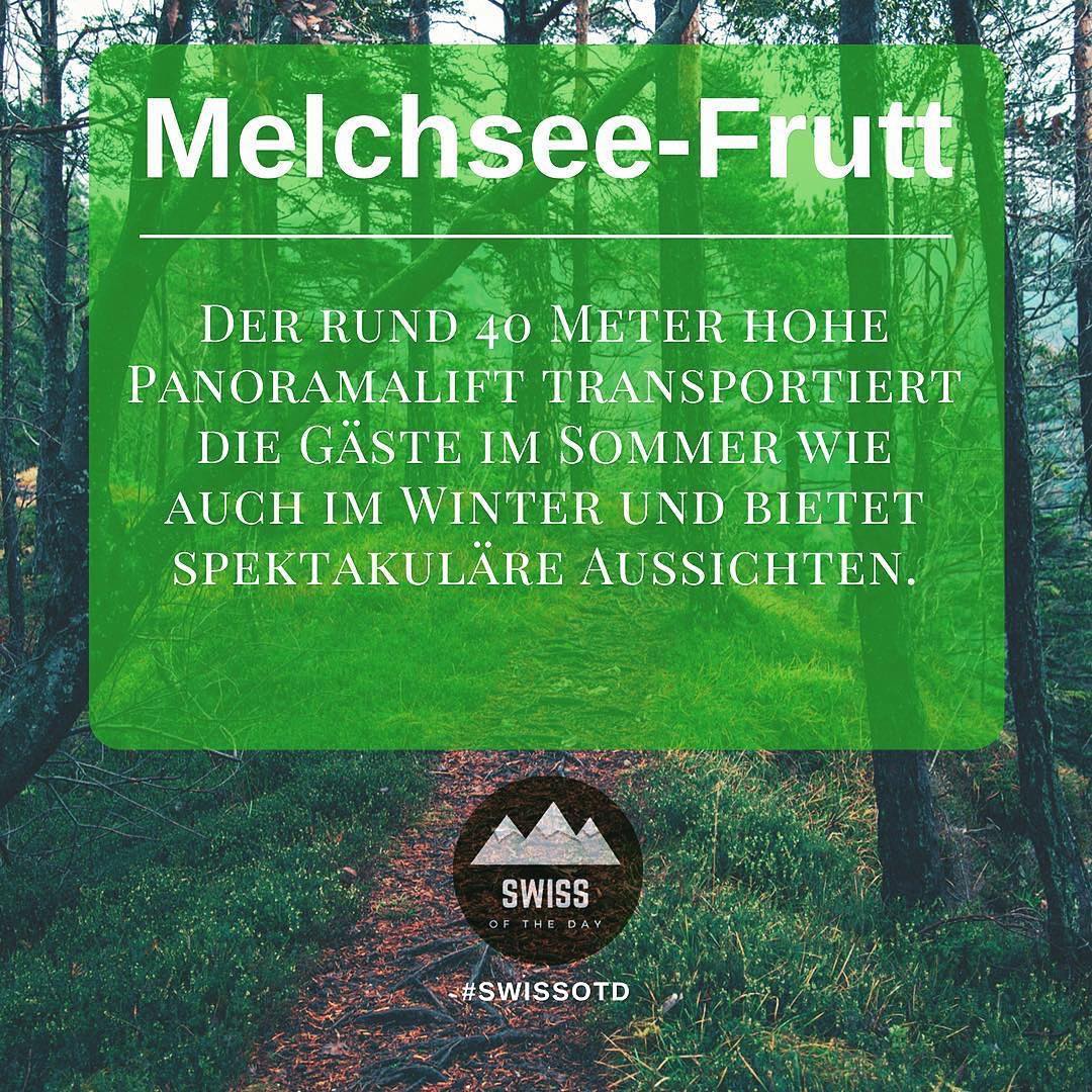 Dies zur Info…? #Repost @swissotd
Panoramalift?? #swissotd #swiss #swissalps #melchseefrutt Der rund 40 Meter hohe Panoramalift transportiert die Gäste im Sommer wie auch im Winter und bietet spektakuläre Aussichten.
Auf der Aussichtsplattform, die knapp vierzig Meter über dem Melchsee liegt, bietet sich eine fulminante Aussicht auf das imposante Obwaldner Bergpanorama und eine schwindelerregende Sicht auf den Melchsee. Auf der Ostseite wird der Panoramablick vom Titlis flankiert und reicht über die Wendenstöcke, Balmeregghorn bis westseitig zum Brünighaupt.
Ein Angebot von: www.melchsee-frutt.ch