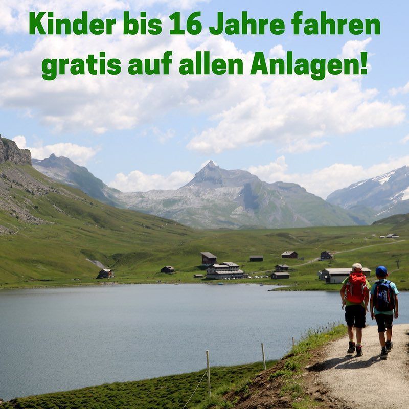 Kleiner Reminder: Kinder bis 16 Jahre fahren in Begleitung eines Erwachsenen den ganzen Sommer gratis auf allen Anlagen! ? #melchseefrutt #kids #travel #nature #mountains #family #happy #summer #sunny