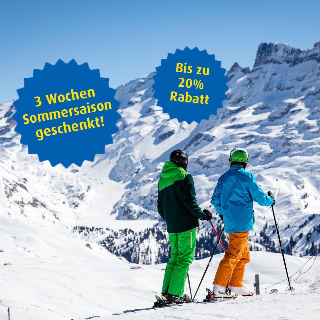 JETZT VORTEILE SICHERN!❄️❄️ Wenn ihr zwischen 1. Oktober und 30. November 2017 die Saison- oder Jahreskarte kauft, erhaltet ihr bis zu 20% Vorverkaufsrabatt. Kurzentschlossene erhalten die letzten drei Wochen der Sommersaison gratis dazu! Das heisst: Zuerst die Wanderschuhe schnüren, dann die Skischuhe montieren! ??❄️ Denn bei guten Wetterverhältnissen wird die Sommersaison an den Wochenenden vom 28./29. Oktober sowie 1. und 4./5. November erweitert und der Winter-Wochenendbetrieb startet bei guten Schnee- und Wetterverhältnissen bereits ab 18./19. November!? Zusätzlich erhalten alle Saison- und Jahreskartenbesitzer erstmals die Chance, eine Rettungsübung hautnah mitzuerleben.  Worauf wartet ihr noch? Gönnt euch den goldenen Herbst und erlebt anschliessend Melchsee-Frutt, wenn die ersten Schneeflocken fallen.❄️❄️ https://www.melchsee-frutt.ch/saisonkartenvorverkauf/ 
#melchseefrutt #frutt #skiing #inlovewithswitzerland #neverstopexploring #mountains #snow #winter