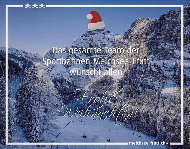 Wir wünschen euch allen frohe Weihnachten und ein besinnliches Fest 🥳🌲.
–
Mit den winterlichsten Grüssen aus Melchsee-Frutt ❄️☺️